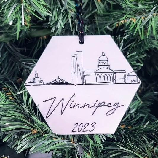 Winnipeg MB Skyline Ornament
