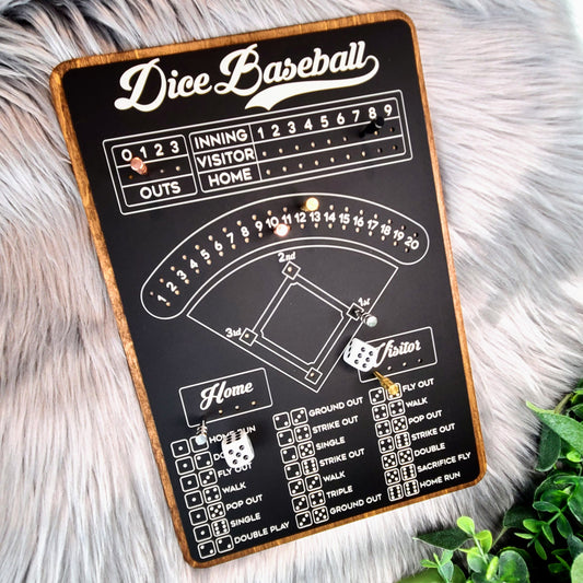 Dice Baseball Game Board