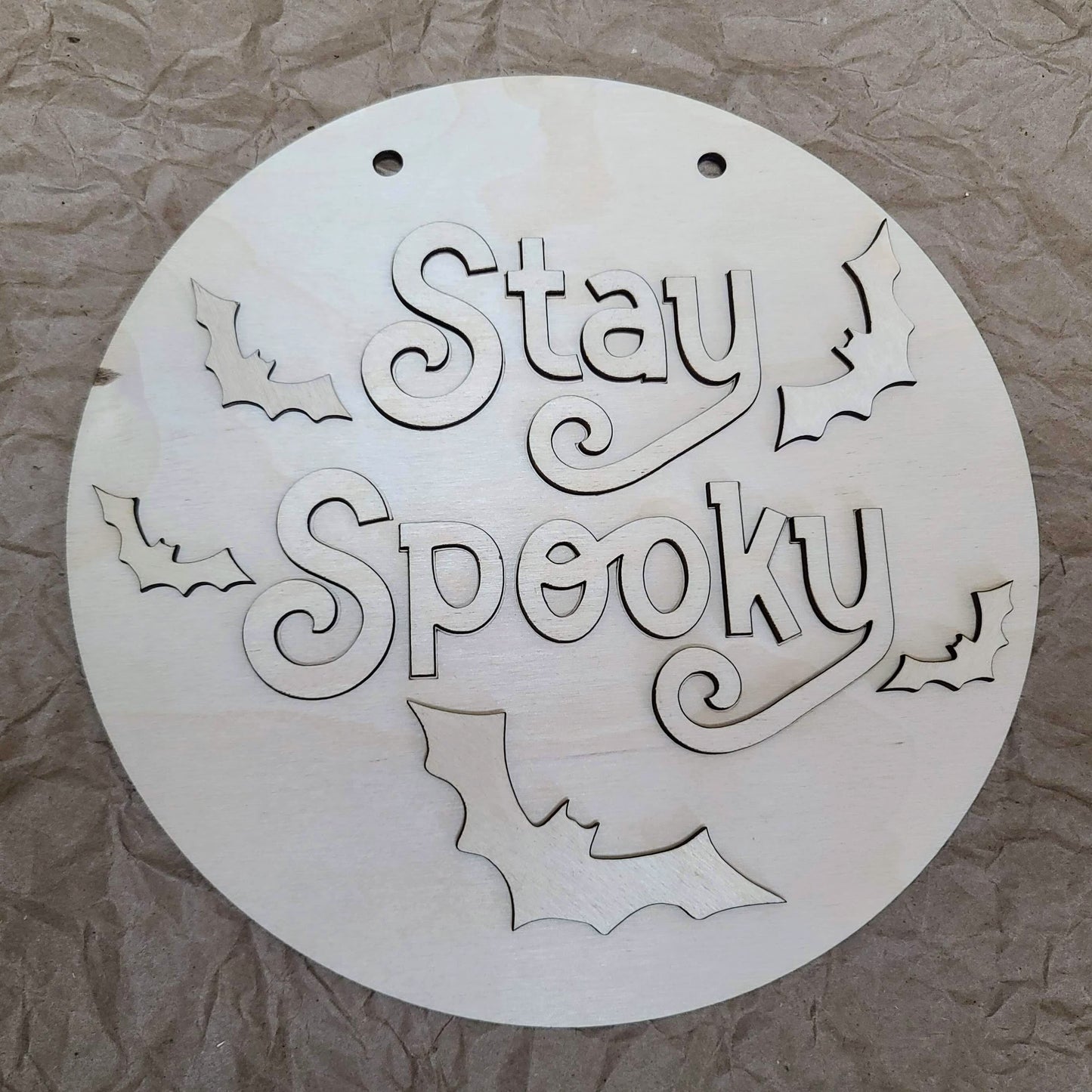 Halloween DIY Sign Kit - Stay Spooky - Bats