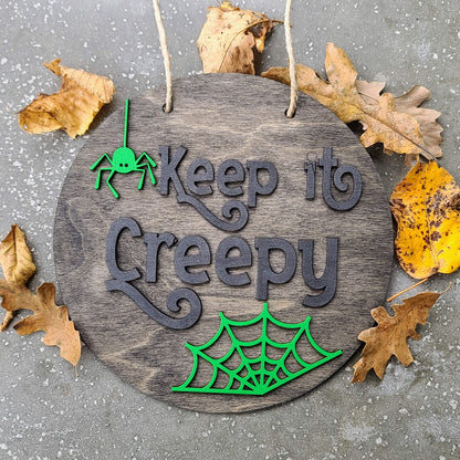 Halloween DIY Sign Kit - Keep it Creepy