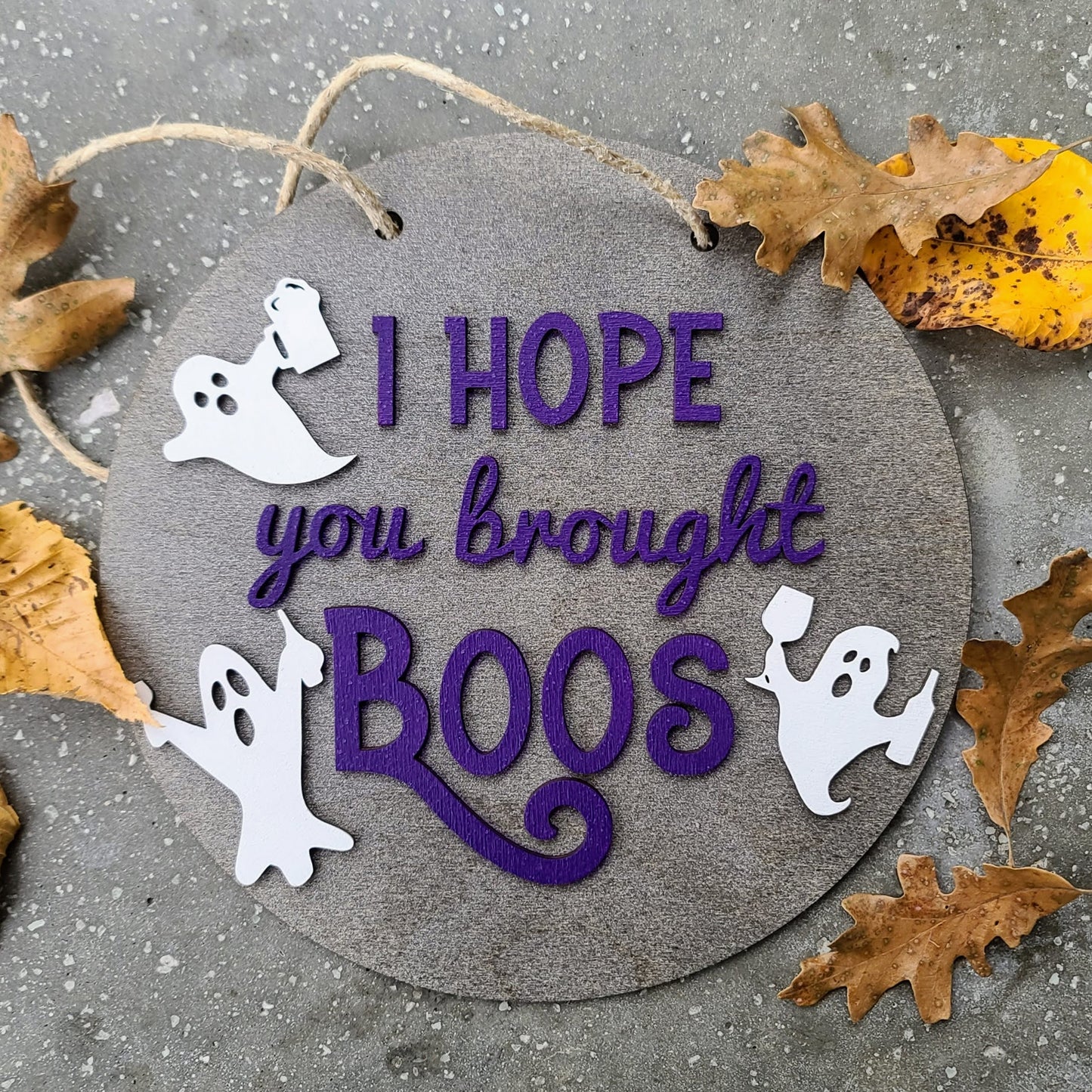 Halloween DIY Sign Kit - I Hope You Brought Boos