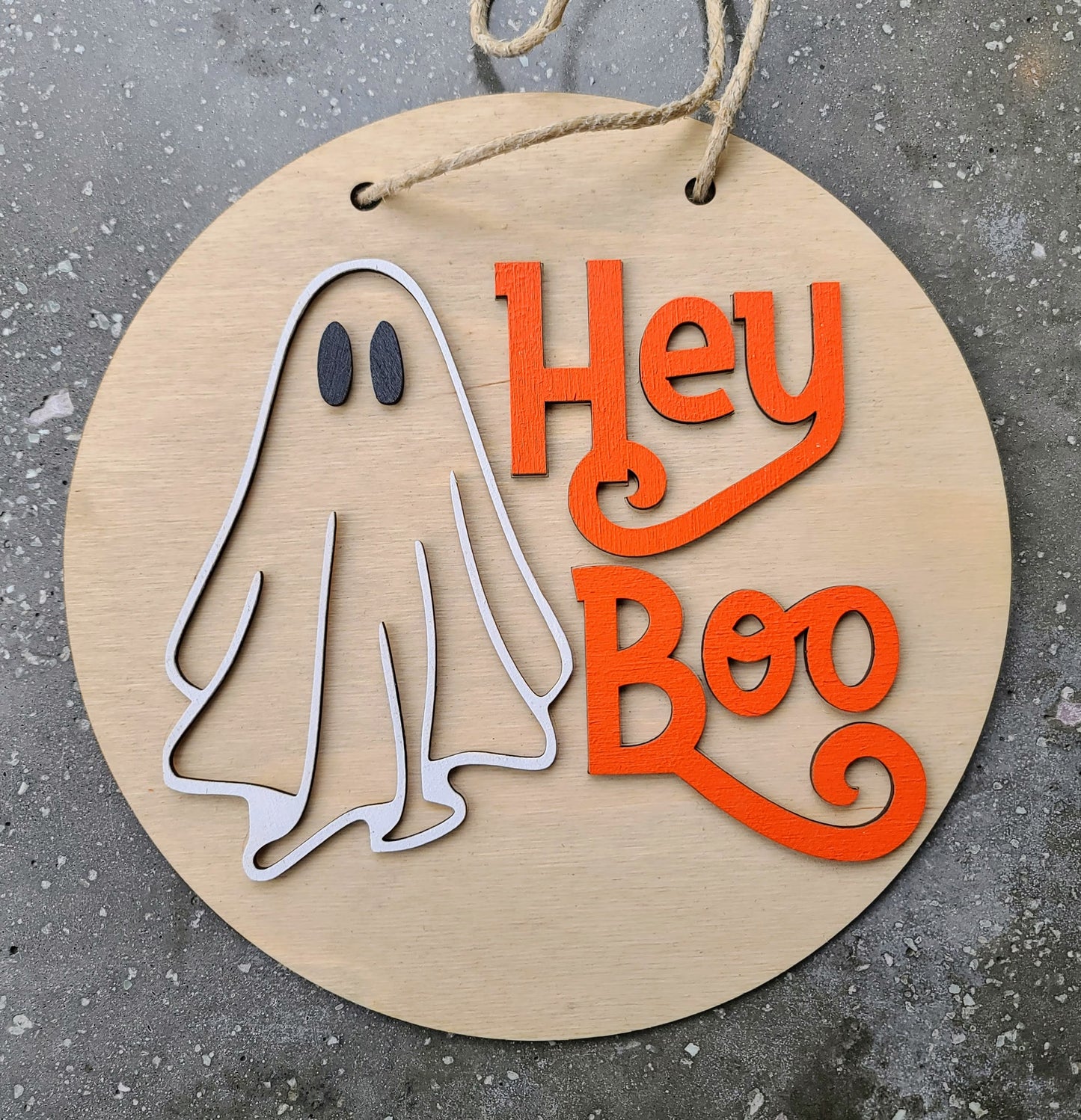 Halloween DIY Sign Kit - Hey Boo