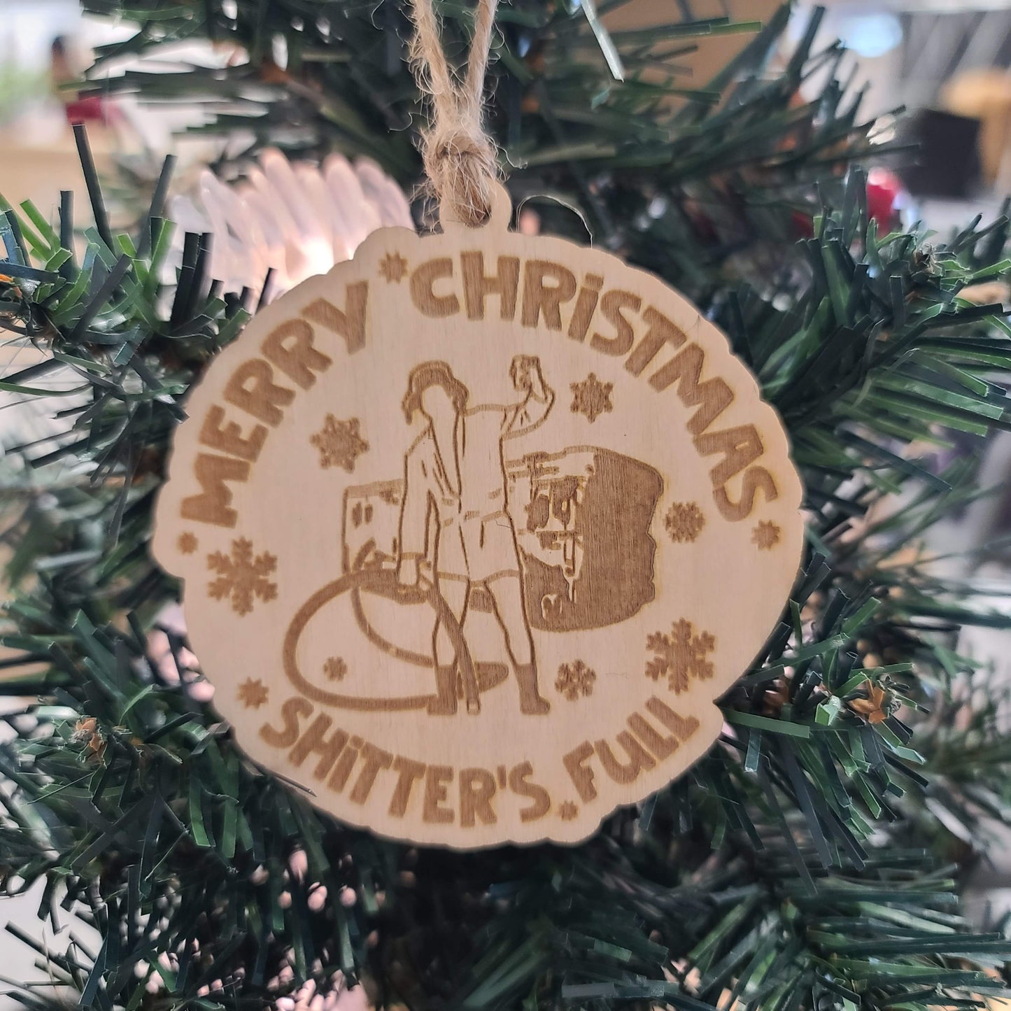 Christmas Vacation Ornament - Shitter's Full