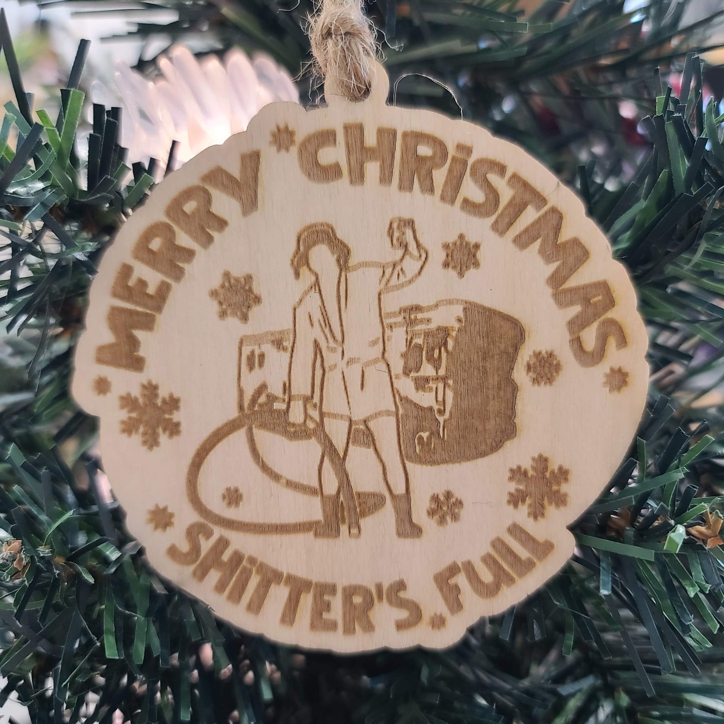 Christmas Vacation Ornament - Shitter's Full