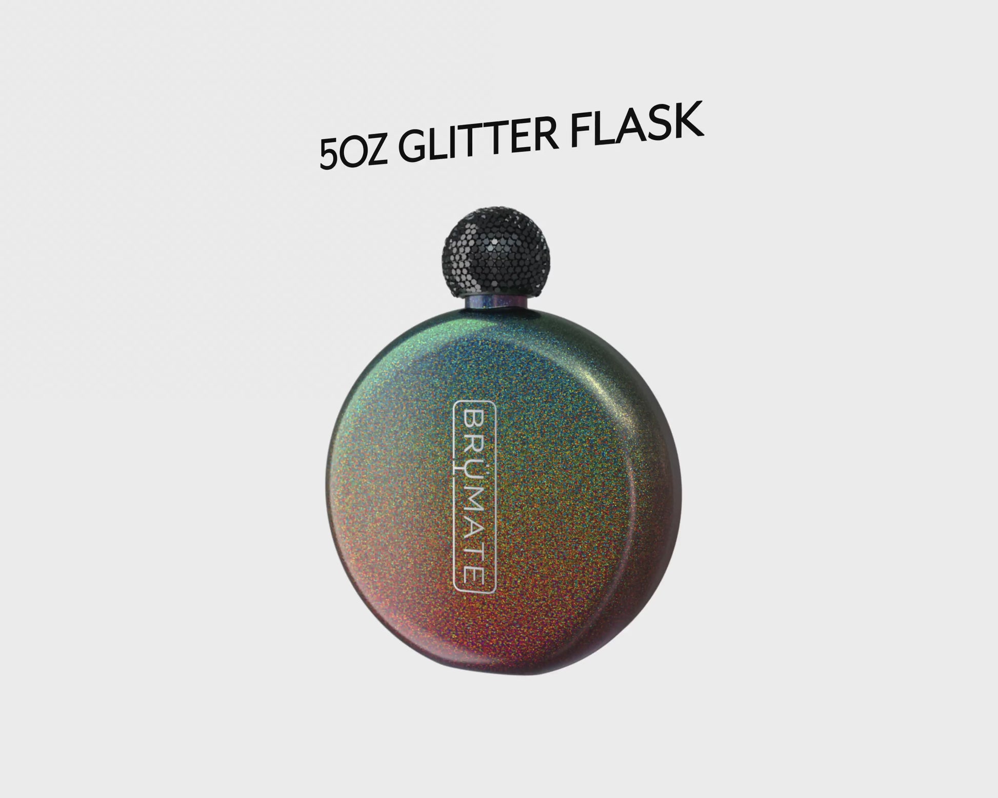 Brumate Glitter Flask 5oz - Custom Laser Engraving Available
